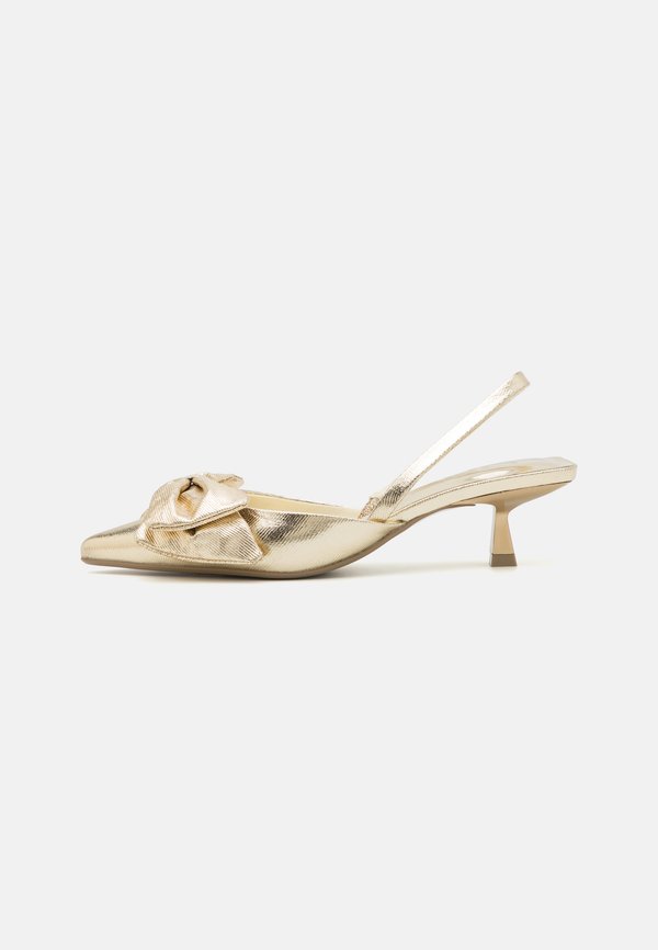 ONLCOCO BOW SLINGBACK - Classic heels - gold