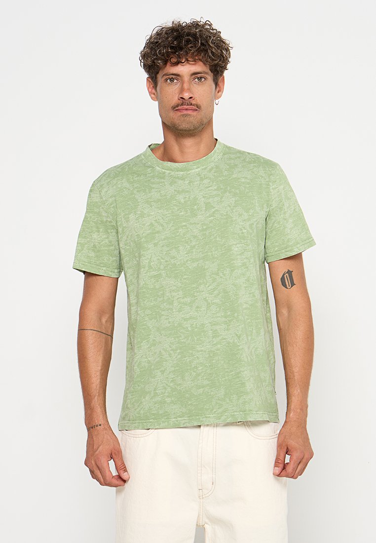 mustang T-shirt print groen mustang T-shirt print groen