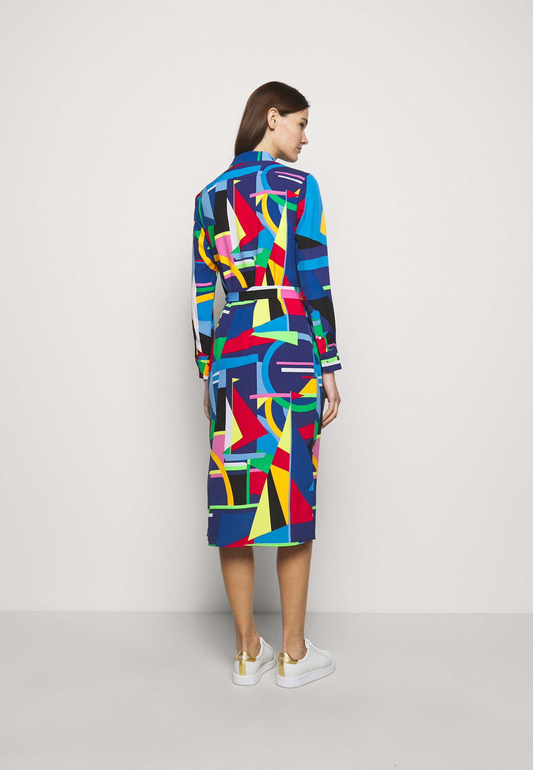 Lauren Ralph Lauren DRESS - Abito a camicia - black/multi/nero - Zalando