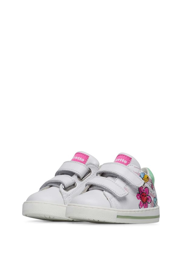 Lauflernschuh – weiß rosa