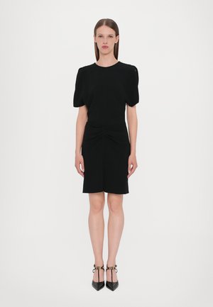 GATHERED WAIST MINI DRESS - Hverdagskjole - black