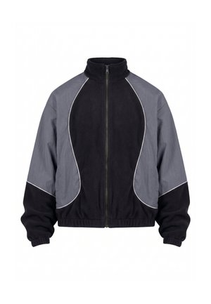 Urban Classics, POLARFLEECE TASLAN TRACK JACKET - Veste polaire - black magnet