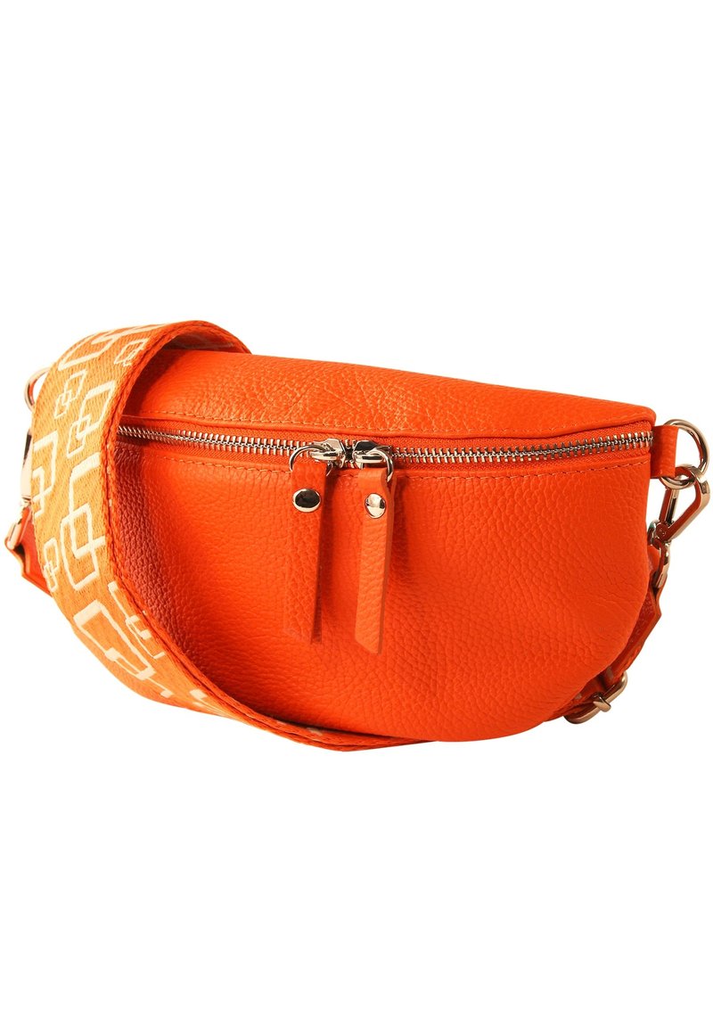 DrachenLeder Schoudertas - orange mehrfarbig