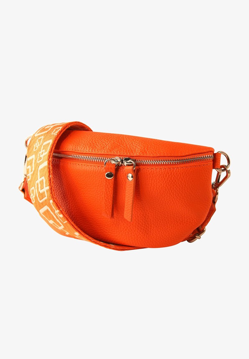 DrachenLeder Schoudertas - orange mehrfarbig