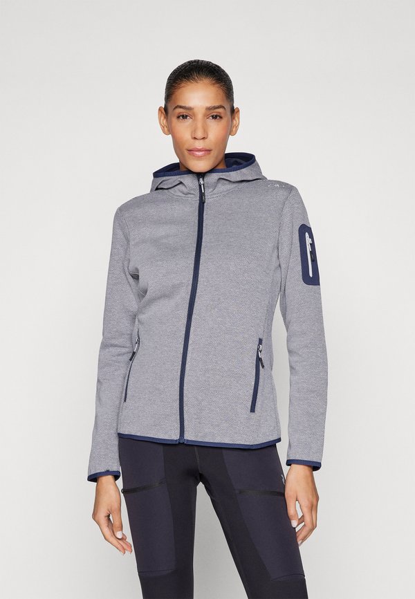 WOMAN JACKET FIX HOOD - Fleece jacket