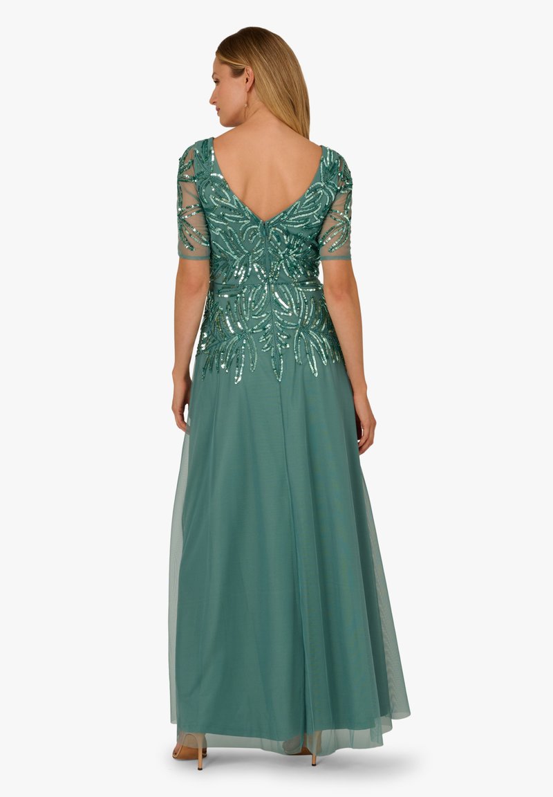 Adrianna Papell BEADED MESH - Maxi dress - green slate/green - Zalando