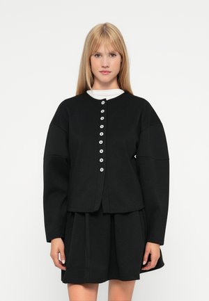 VMKLEA O NECK CARDIGAN - Neuletakki - black