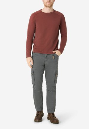 REGULAR FIT TASCHEN REISSVERSCHLUSS - Cargohose - grau