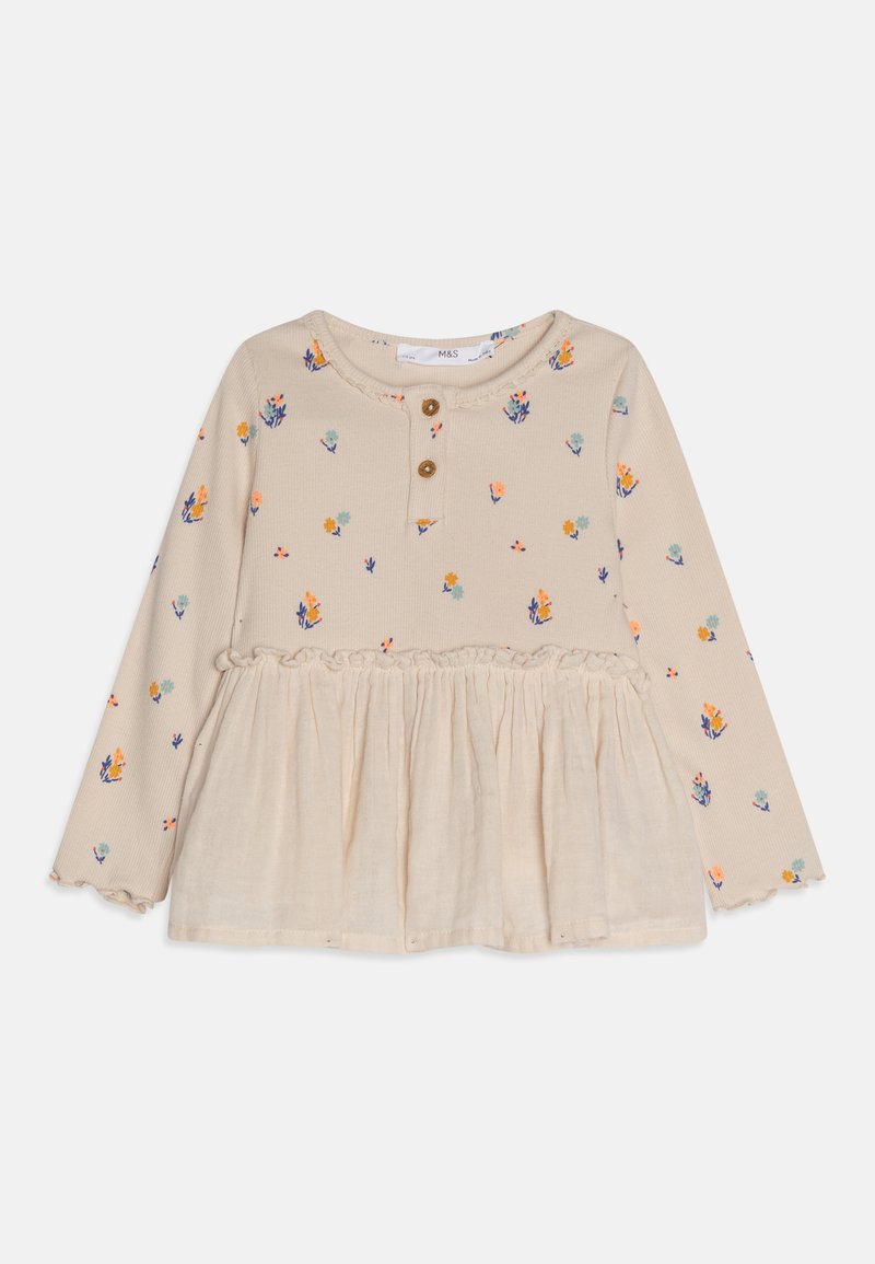 Marks & Spencer - PEP HEM - Long sleeved top - cream