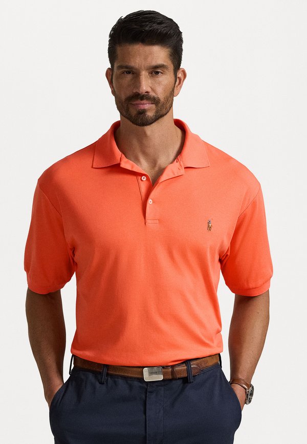 SOFT COTTON POLO SHIRT - Polo shirt - sunset orange