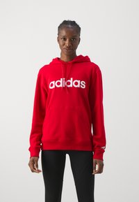 adidas Sportswear ESSENTIALS LINEAR - Pulover s kapuco - better scarlet