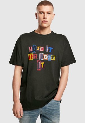HATE IT OR LOVE IT  - Print T-shirt - black