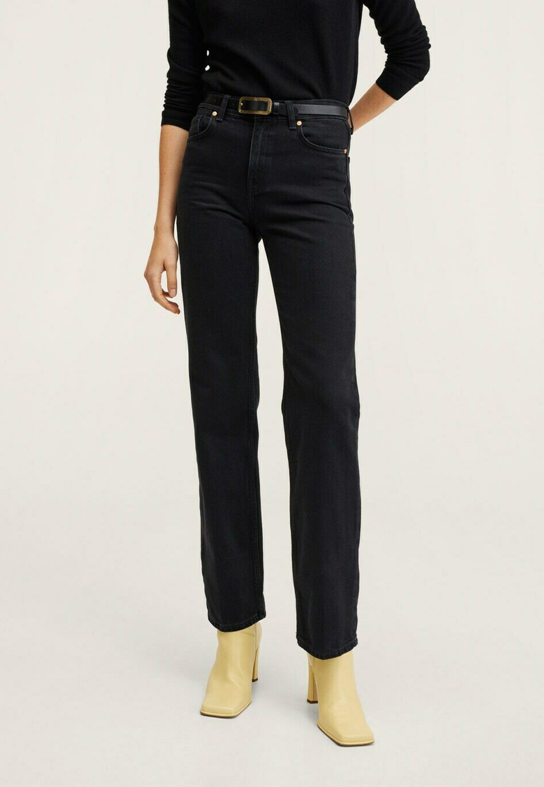Mango GALA - Slim fit jeans - black denim/Zwart denim/blackdenim -  Zalando.nl