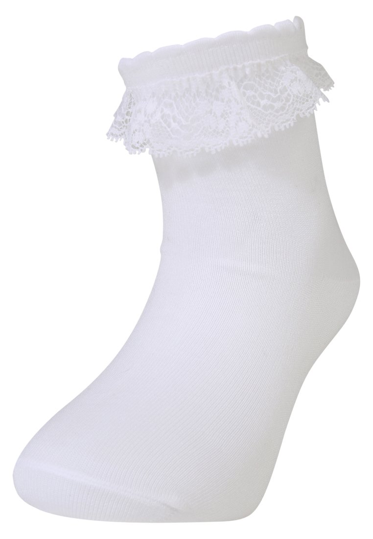 Mädchen Socken Mit Rüschen Und Spitze – Weiß, Marineblaue