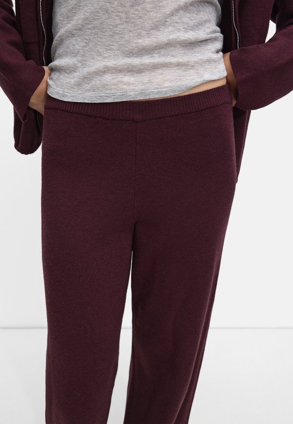 Trousers - burgundy3