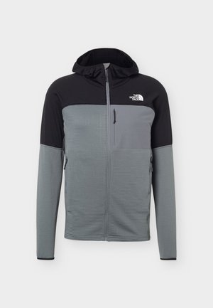 The North Face, POLARTEC POWERGRID STORMGAP HOODIE - Fleecejakke - grey/black