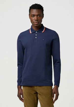 Wrangler LONG SLEEVE  REGULAR FIT - Poloshirt - navy