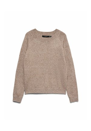 Vero Moda, VMDOFFY LS O-NECK BLOUSE GA NOOS - Pullover - cocoa brown