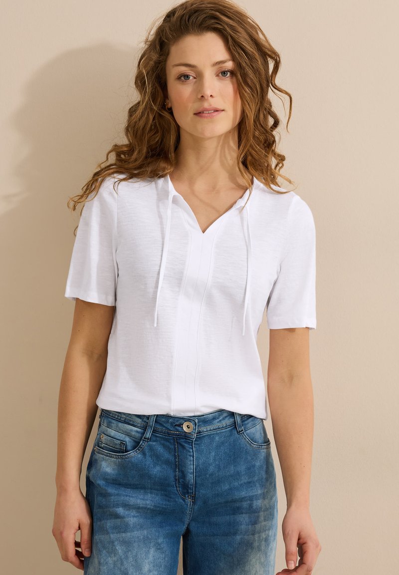 Cecil T-shirts basic - weiß