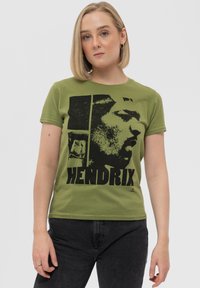 Paradiso Clothing JIMI HENDRIX LET ME LIVE - Print T-shirt - green