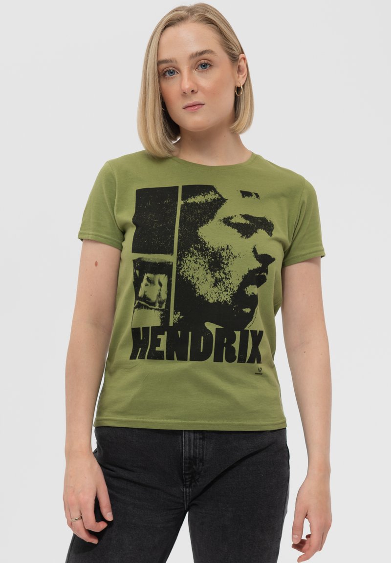 Paradiso Clothing JIMI HENDRIX LET ME LIVE - Print T-shirt - green