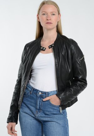 Mustang Leren jas - black