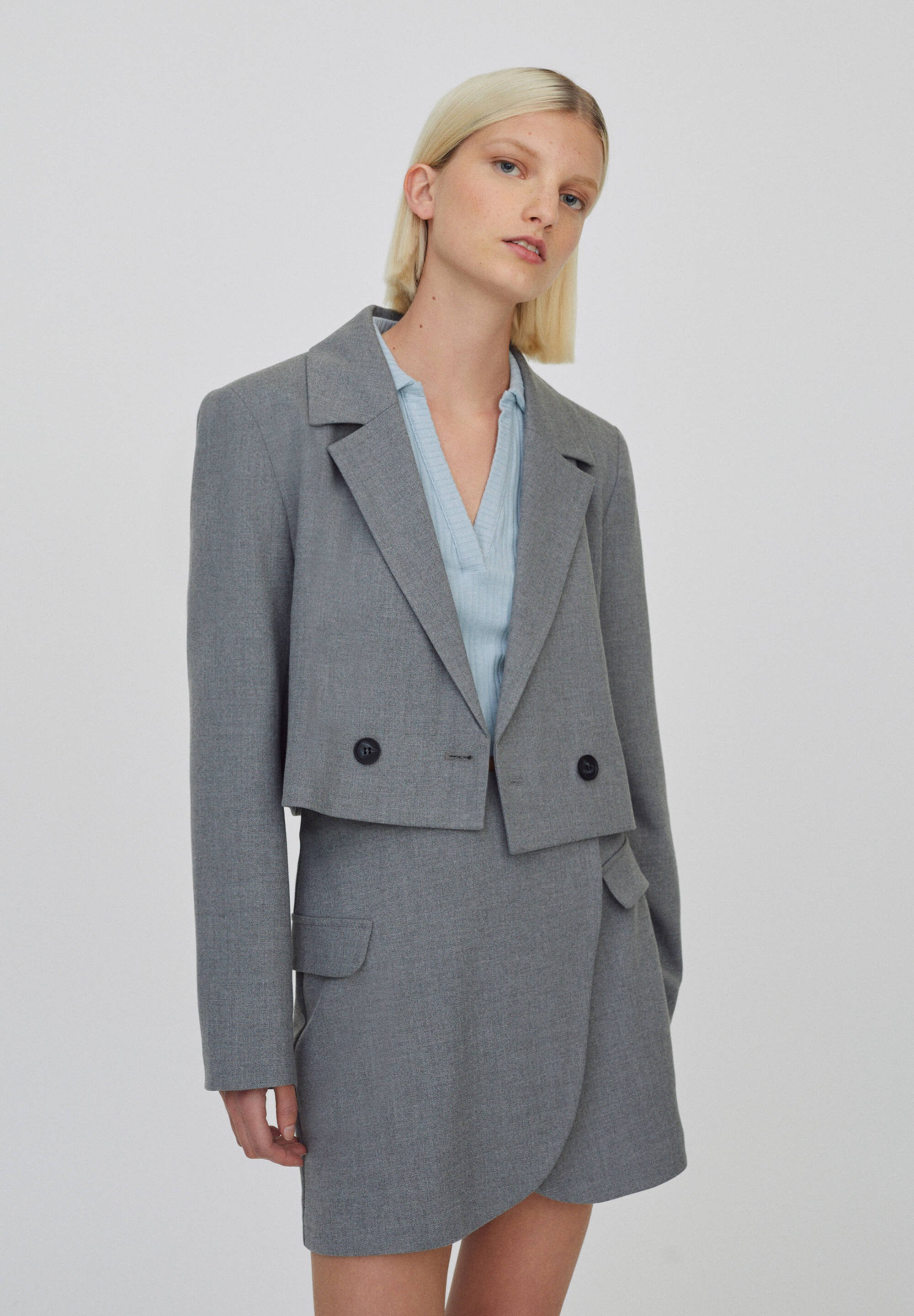 pale grey blazer