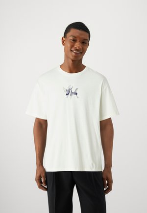 Jack & Jones JORBIRDS TEE CREW NECK UNISEX - Nyomott mintás póló - egret