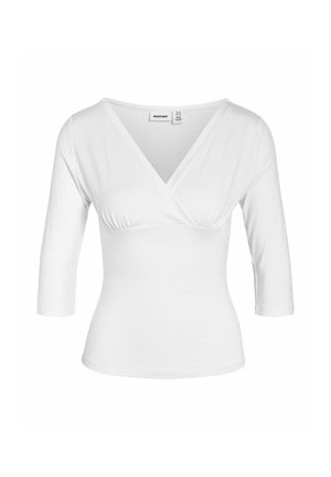 Noisy May, 3/4 SLEEVED TOP NMJUNE - Langærmet T-shirt - snow white