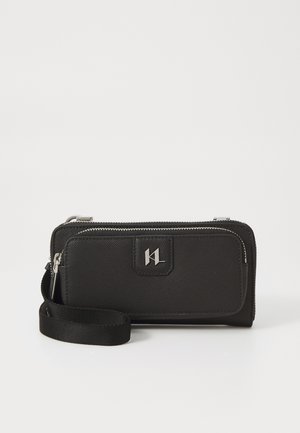 KARL LAGERFELD MONOGRAM POUCH - Skuldertasker - black