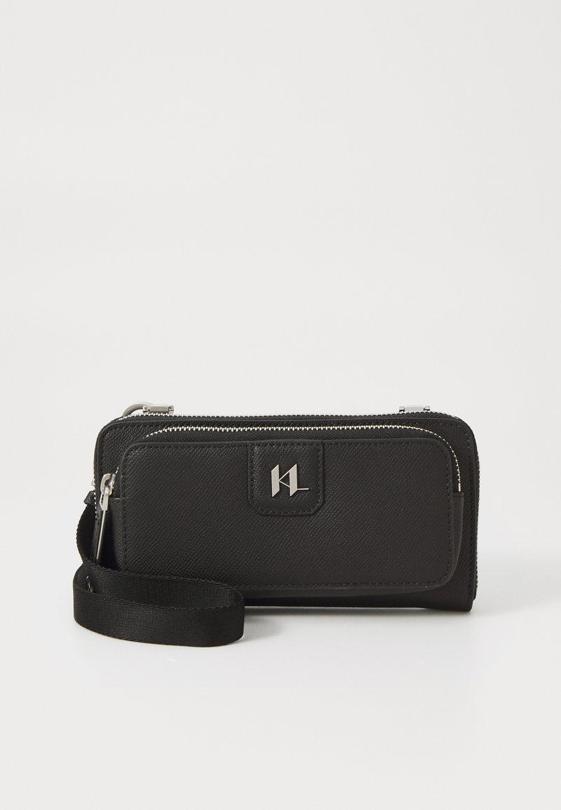 KARL LAGERFELD MONOGRAM POUCH - Cross body bag - black