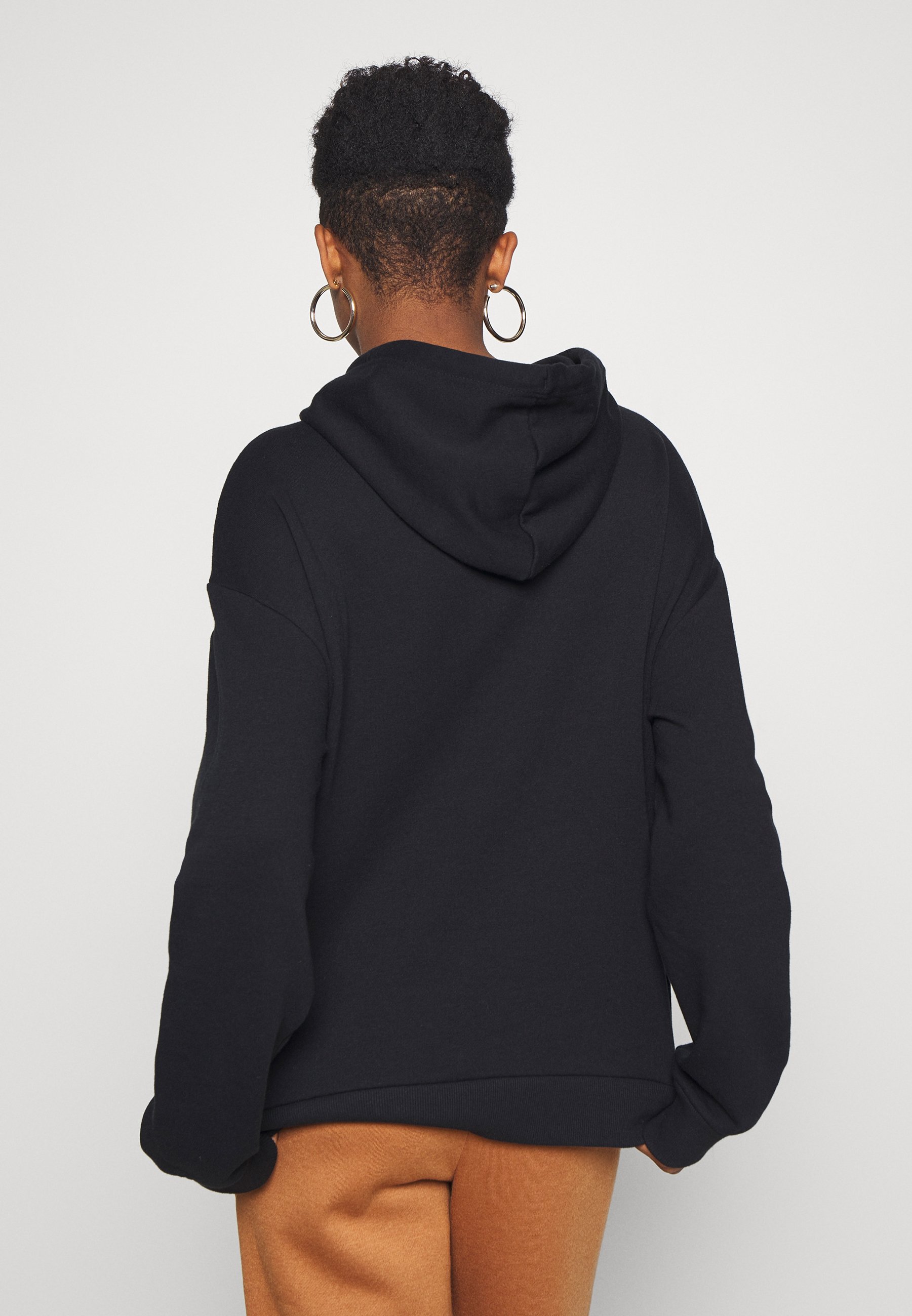 black hooded top