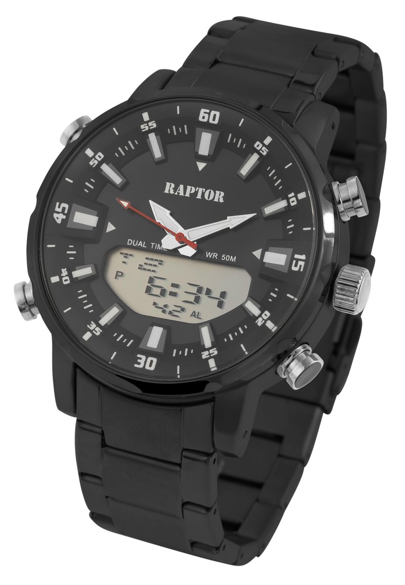 Herren Analoguhren | RAPTOR SHARC Uhr schwarz - NN94595 Herren Analoguhren | RAPTOR SHARC Uhr schwarz - NN94595