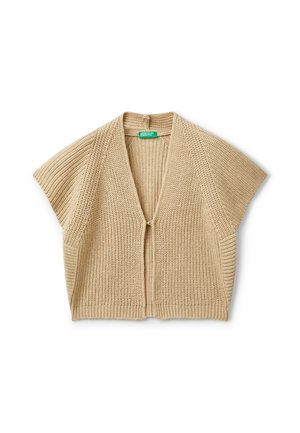 SHORT SLEEVE - Cardigan - beige