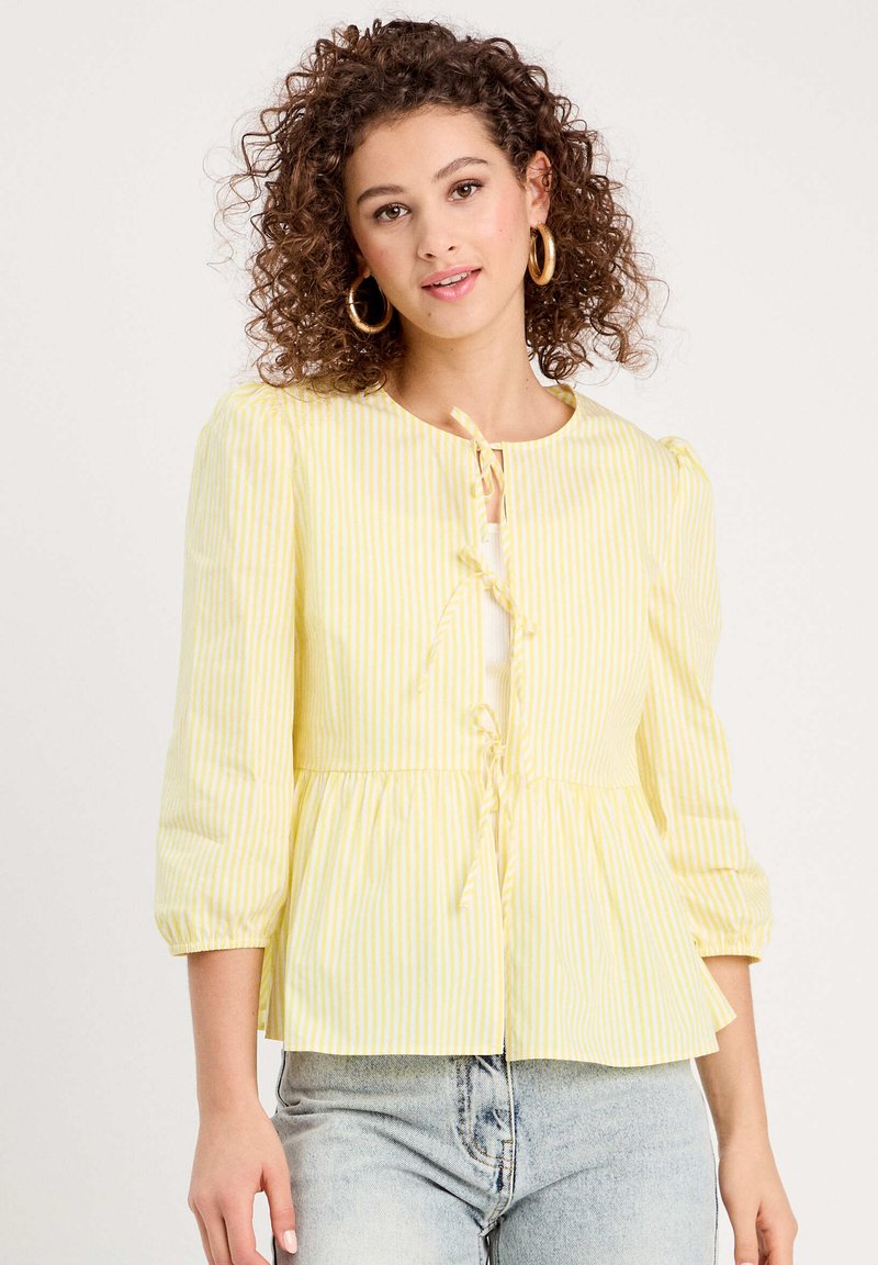Cache Cache 3/4 ÄRMEL MIT KNOTEN - Blouse - jaune moutarde