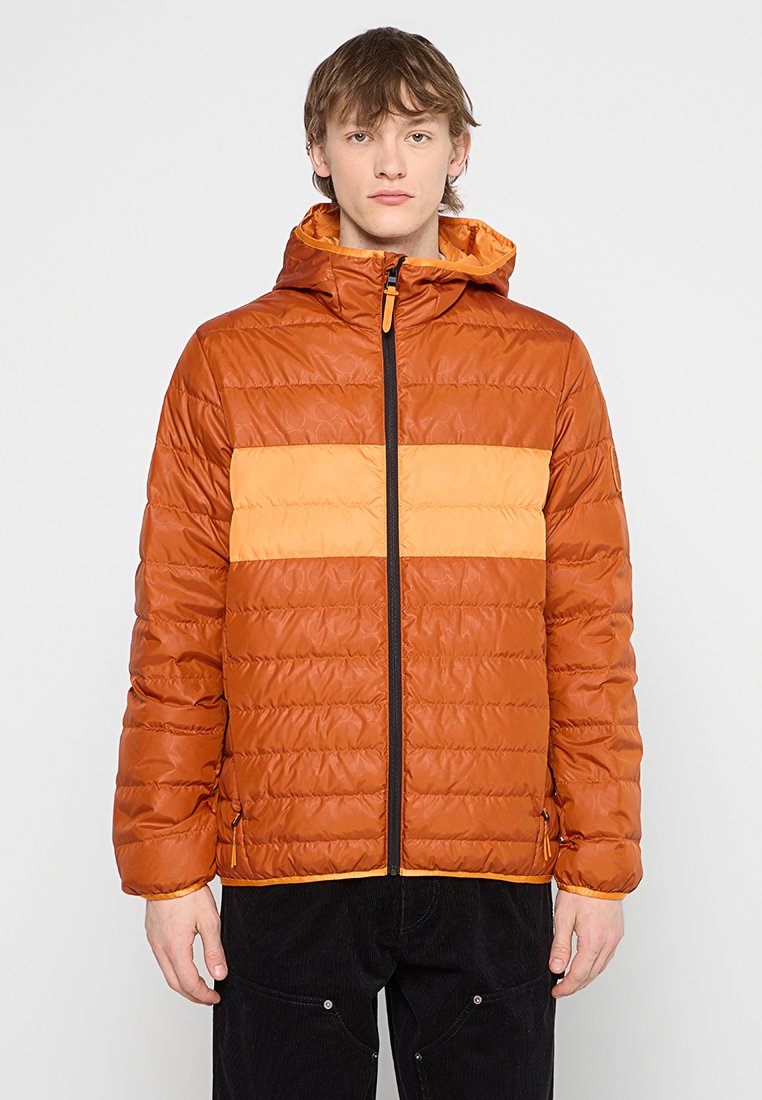 Coach Gewatteerde jas oranje