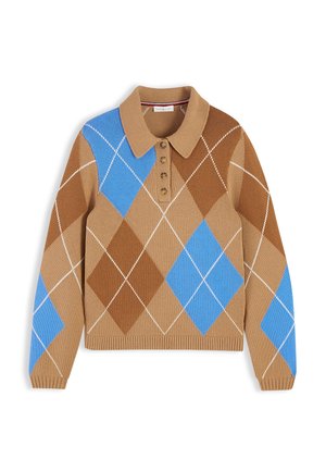 Tommy Hilfiger, ARGYLE - T-shirt à manches longues - safari canvas argyle