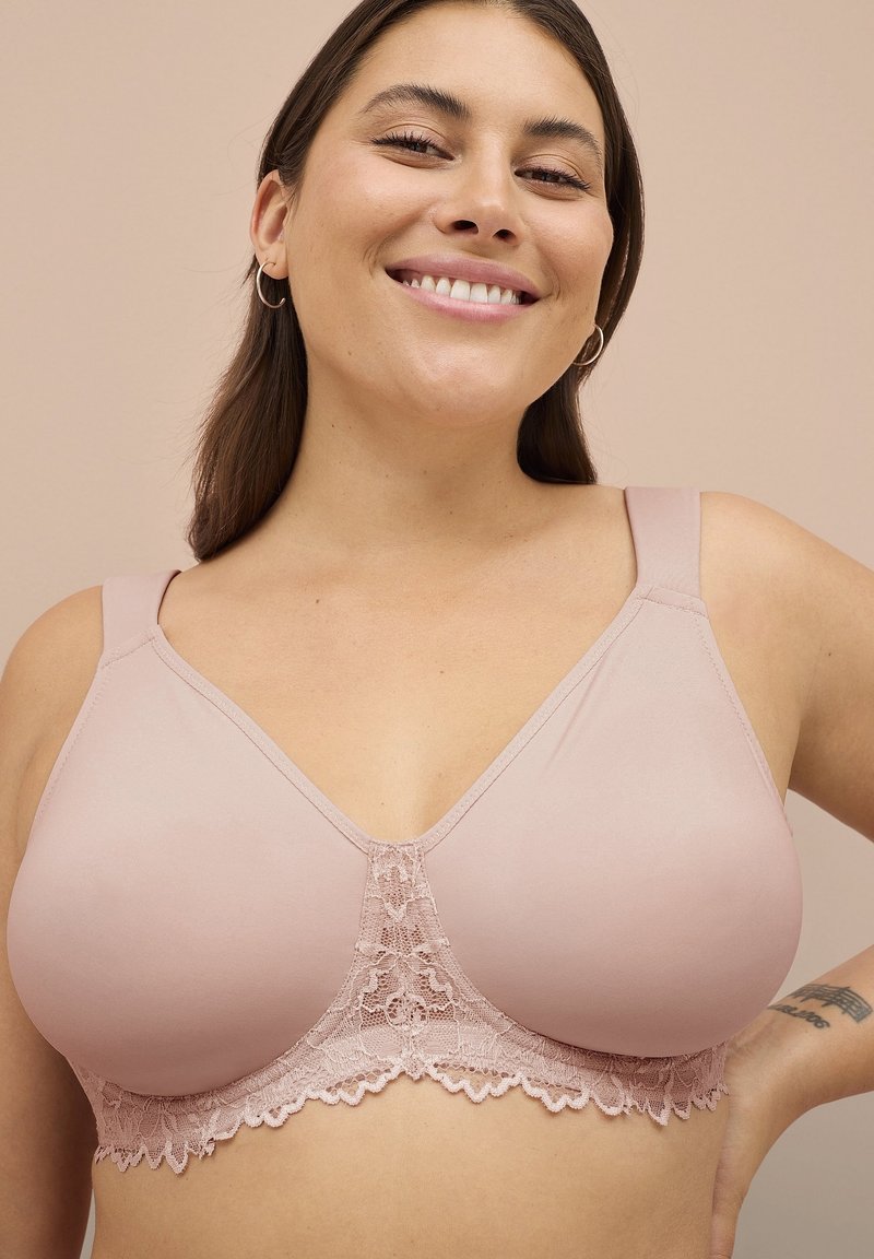 Ellos Plus collection BEVERLY - Trekants-bh'er - rosa