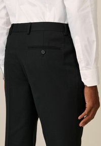 Next SKINNY FIT TEXTURED - Habitbukser - black