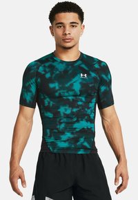 Under Armour HEATGEAR PRINTED - Spordi T-särk - hydro teal