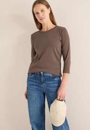 IN UNIFARBE - Langarmshirt - beige