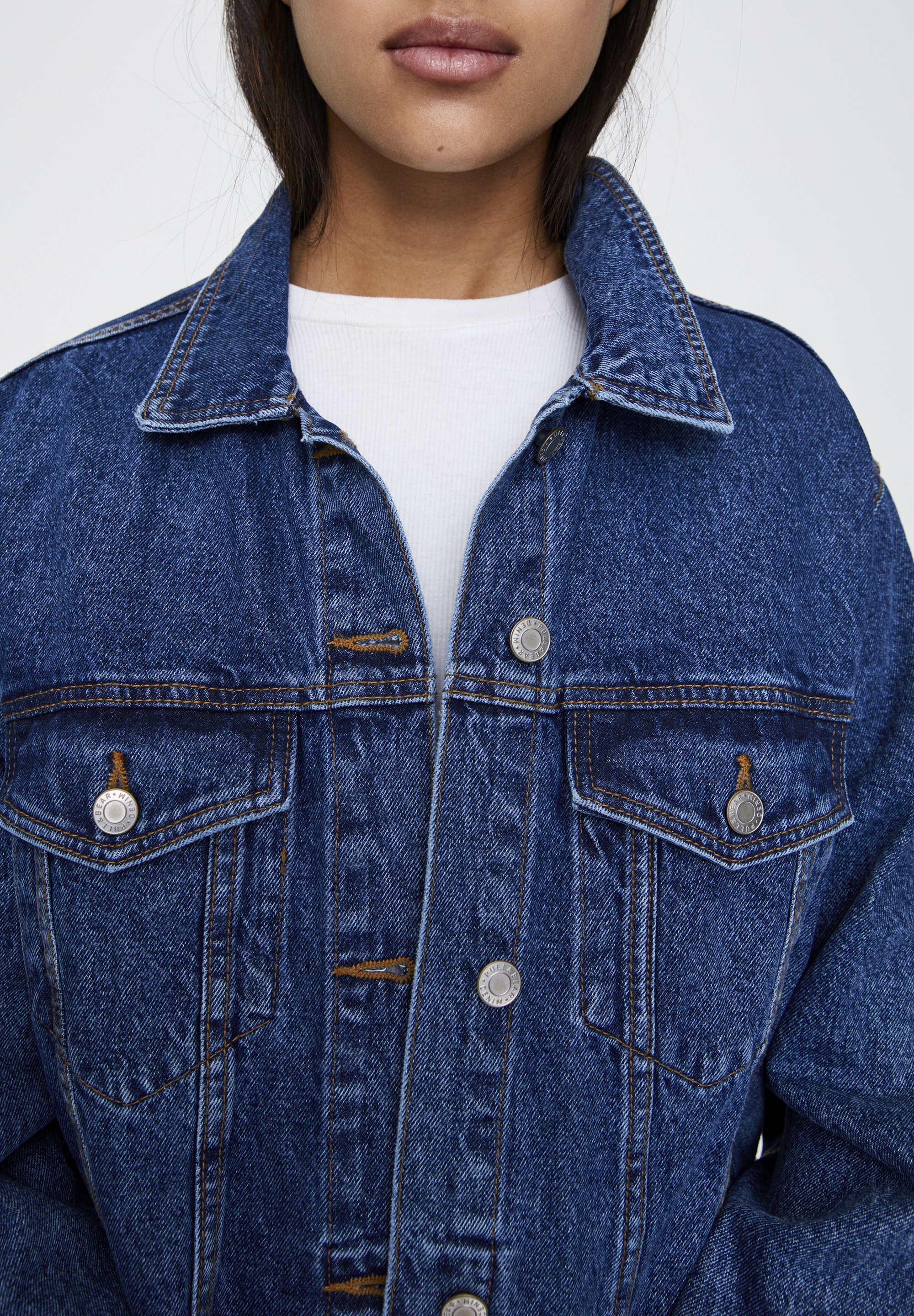 pull and bear veste en jean