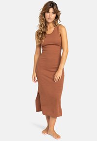 Roxy GOOD KEEPSAKE - MIDI - Jerseykleid - brown