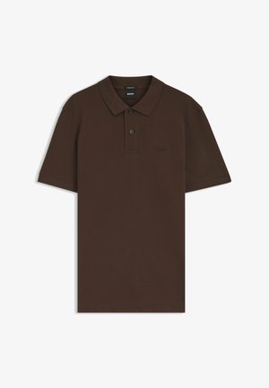 BOSS, PALLAS - Poloshirt - dark brown nine