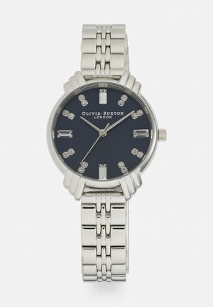 ART DECO - Klokke - midi silver-coloured/navy