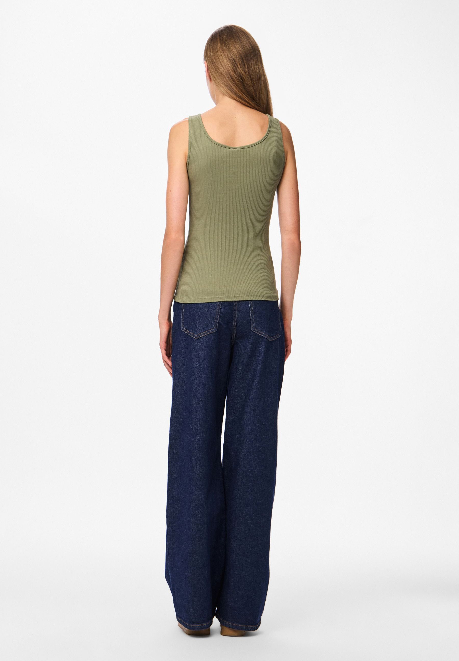Pieces PCKITTE TANK - Top - deep lichen green/green - Zalando.co.uk