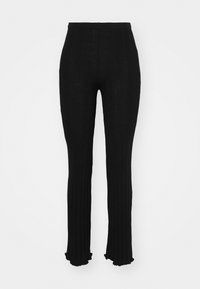 KNITTED BABYLOCK TROUSERS - Kalhoty - black
