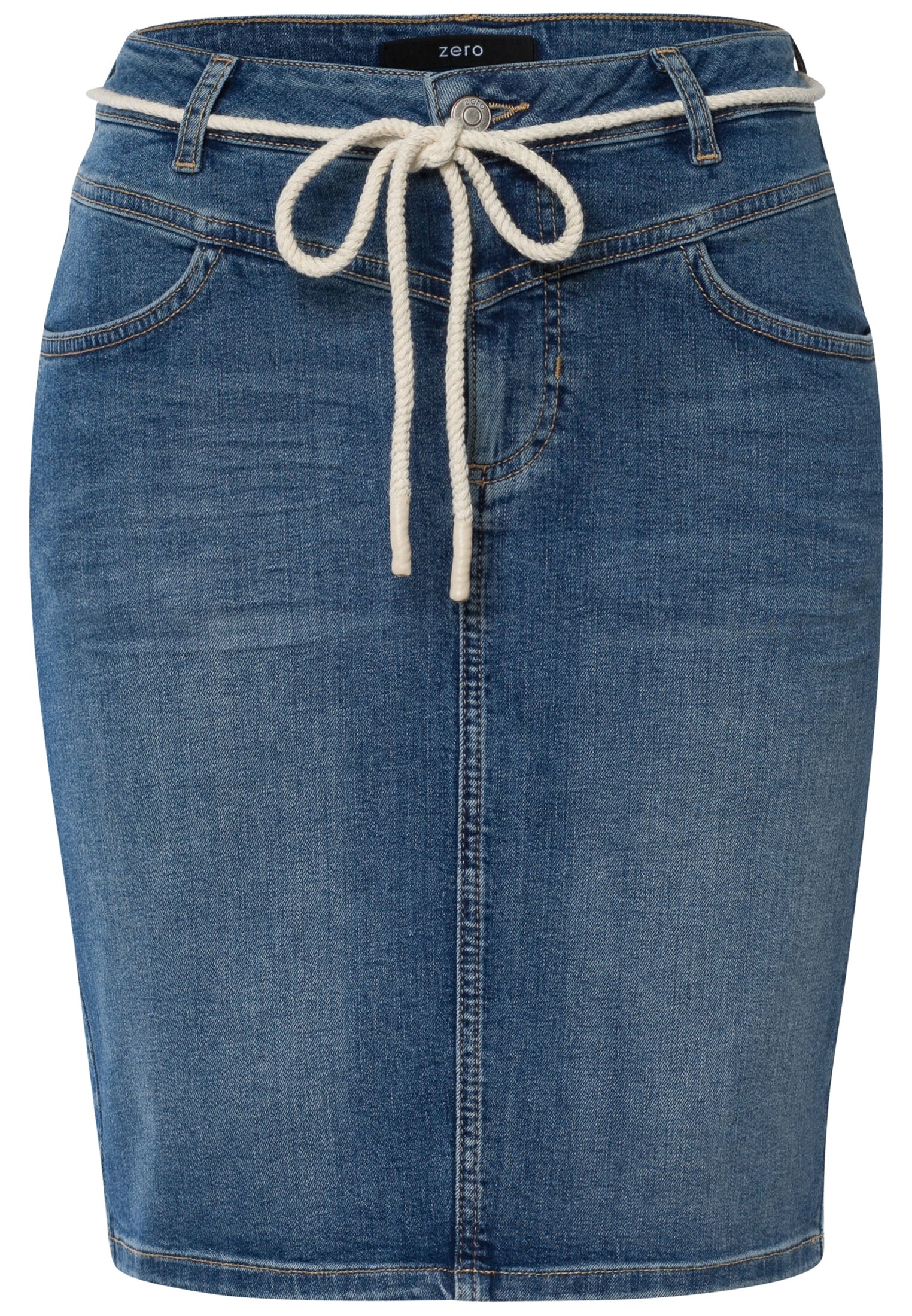 royal blue jean skirt
