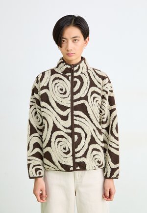 SWIRLS ZIP JACKET - Jakna od flisa - brown/multi-coloured