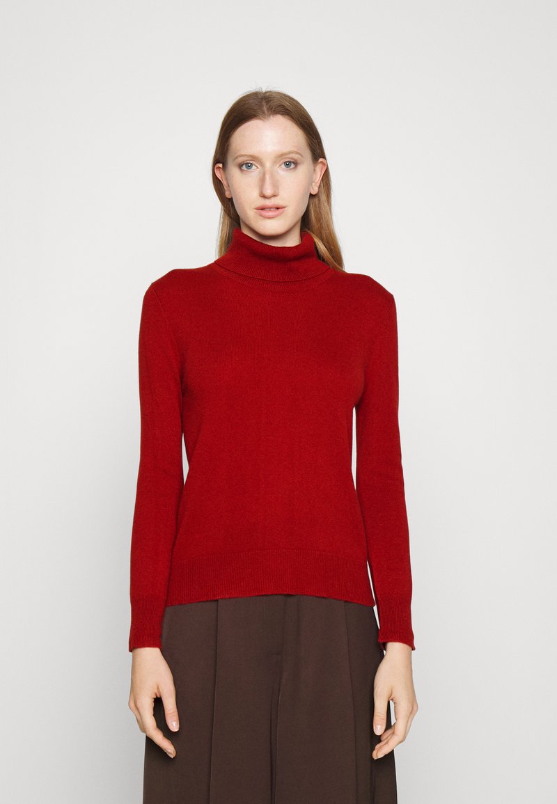 pure cashmere TURTLENECK - Camisola - brick